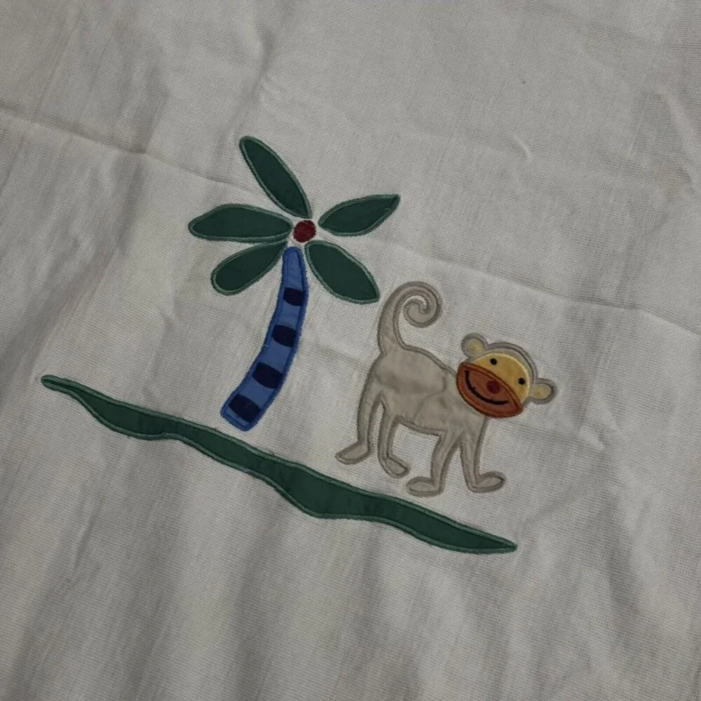 Kids Shower Curtain & Hooks See Description!! Jungle Animals Theme Decor